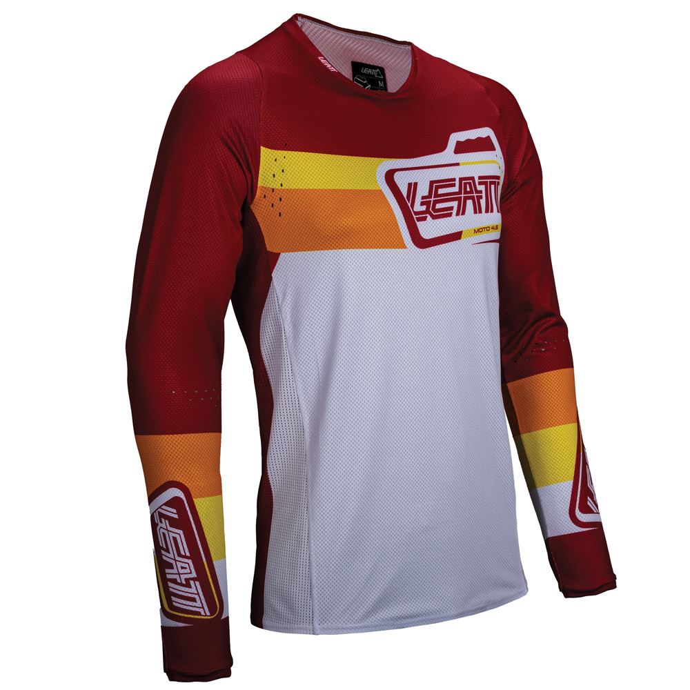 Leatt 2025 4.5 Lite Motocross Jersey Pitboard Ruby